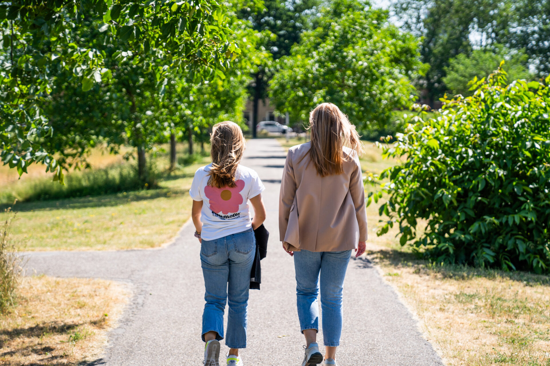 Collega's wandelen