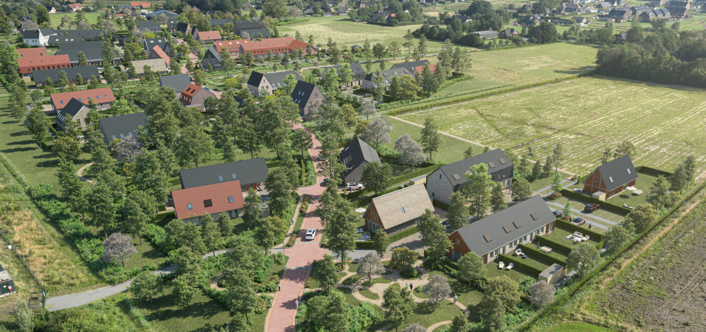 Vogelvlucht Hoge Woerd Ewijk