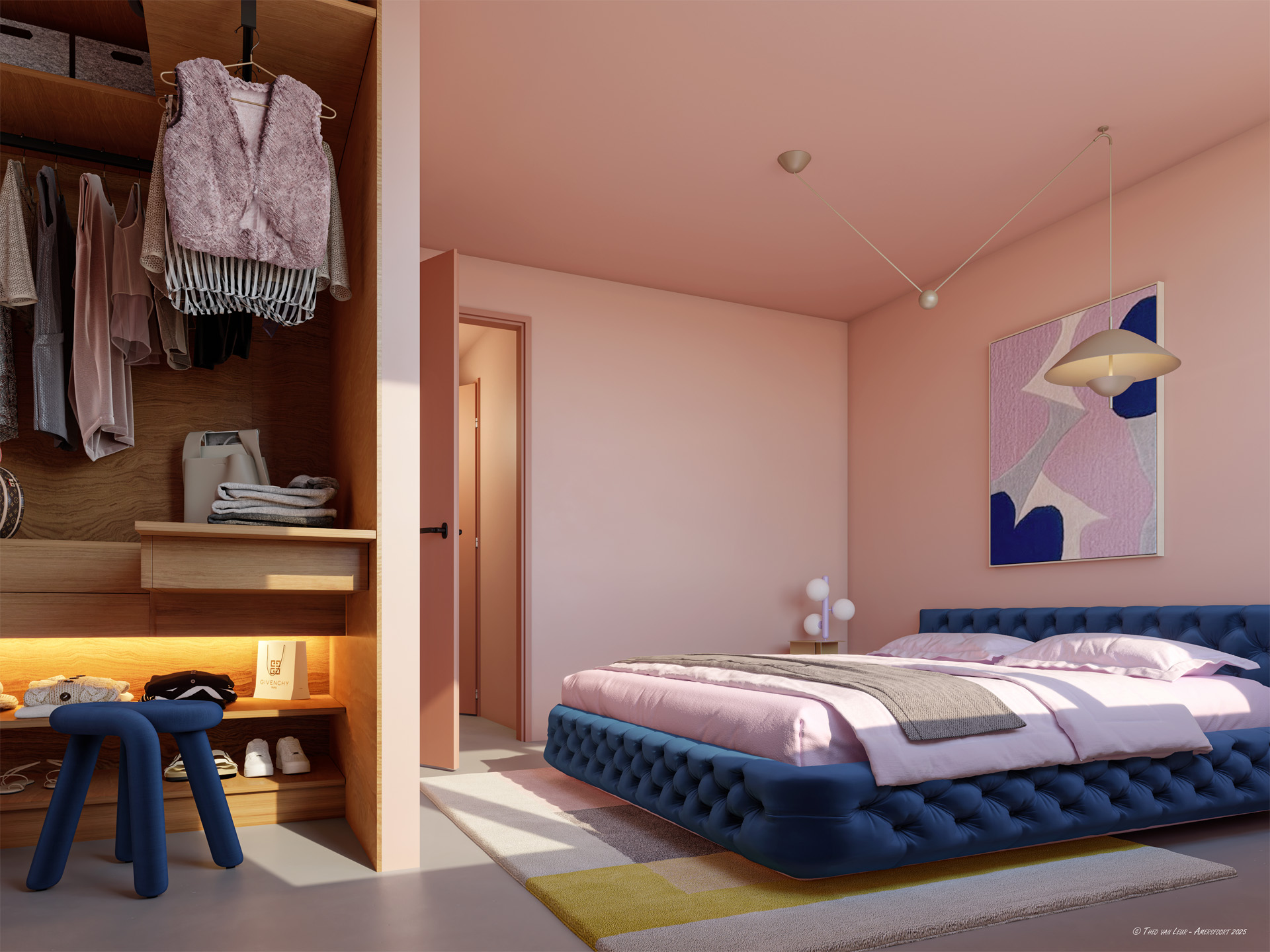2235,5 Waalfront Nijmegen - Iris - Interieuren - Amber Blok H2 Bnr H612 -Slaapkamer_72dpi