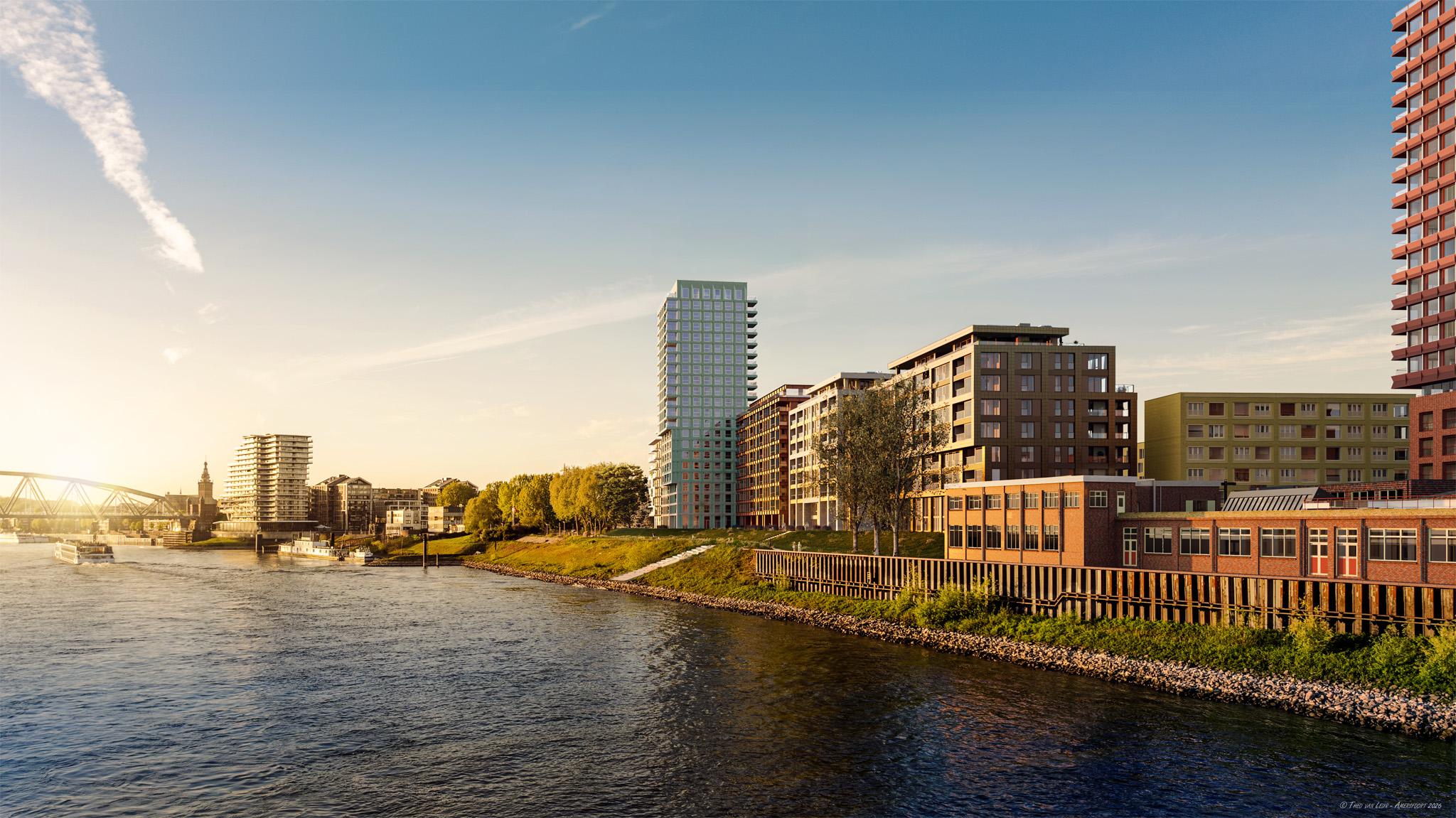 2235,9 BPD-NOM - Waalfront Nijmegen - Iris - Scarlet - Waalzijde sfeerbeeld_01_72dpi