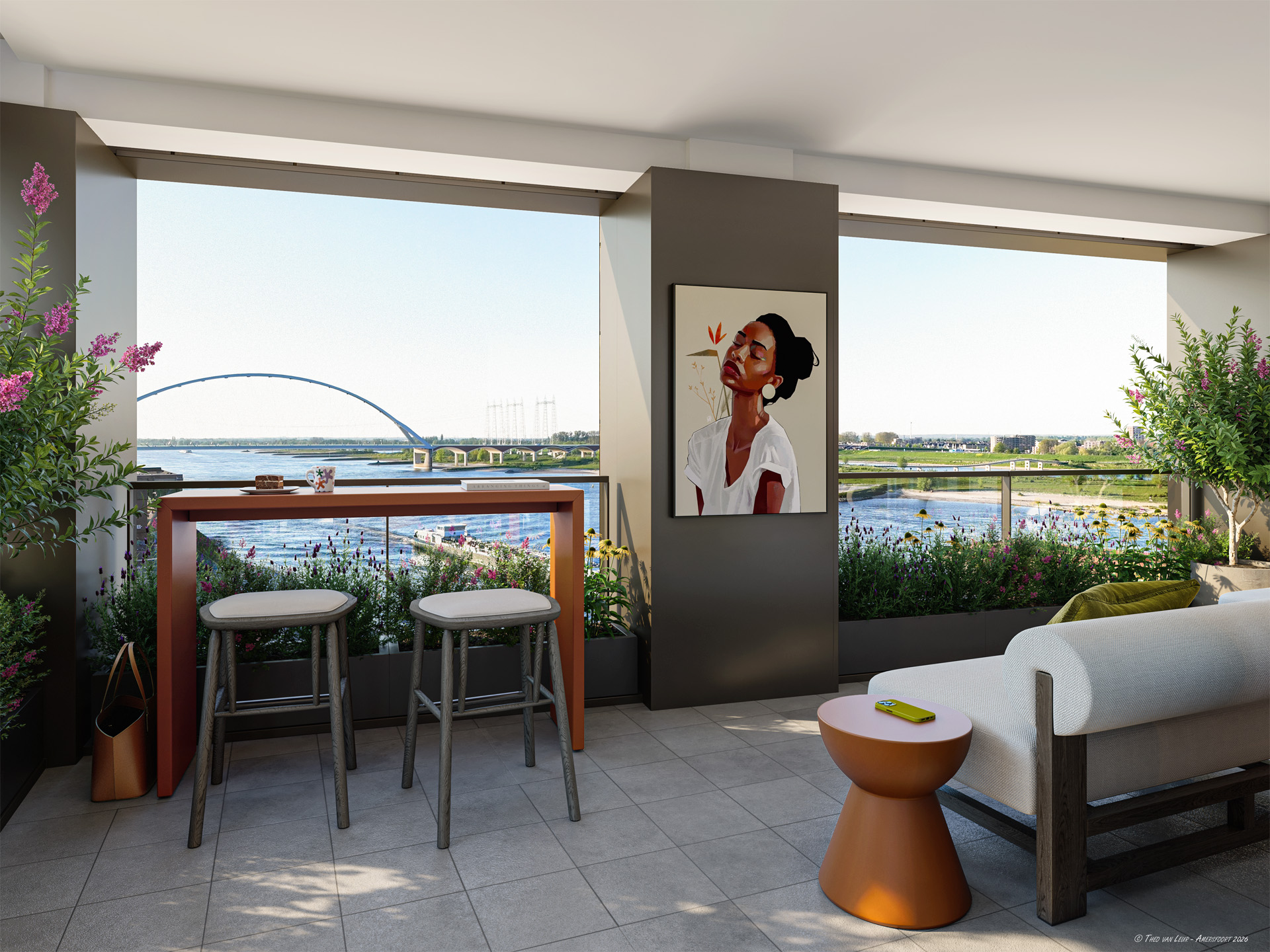 2235,9 BPD-NOM - Waalfront Nijmegen - Iris - blok 4-5 - Interieur - Bnr 660 - Balkon_72dpi