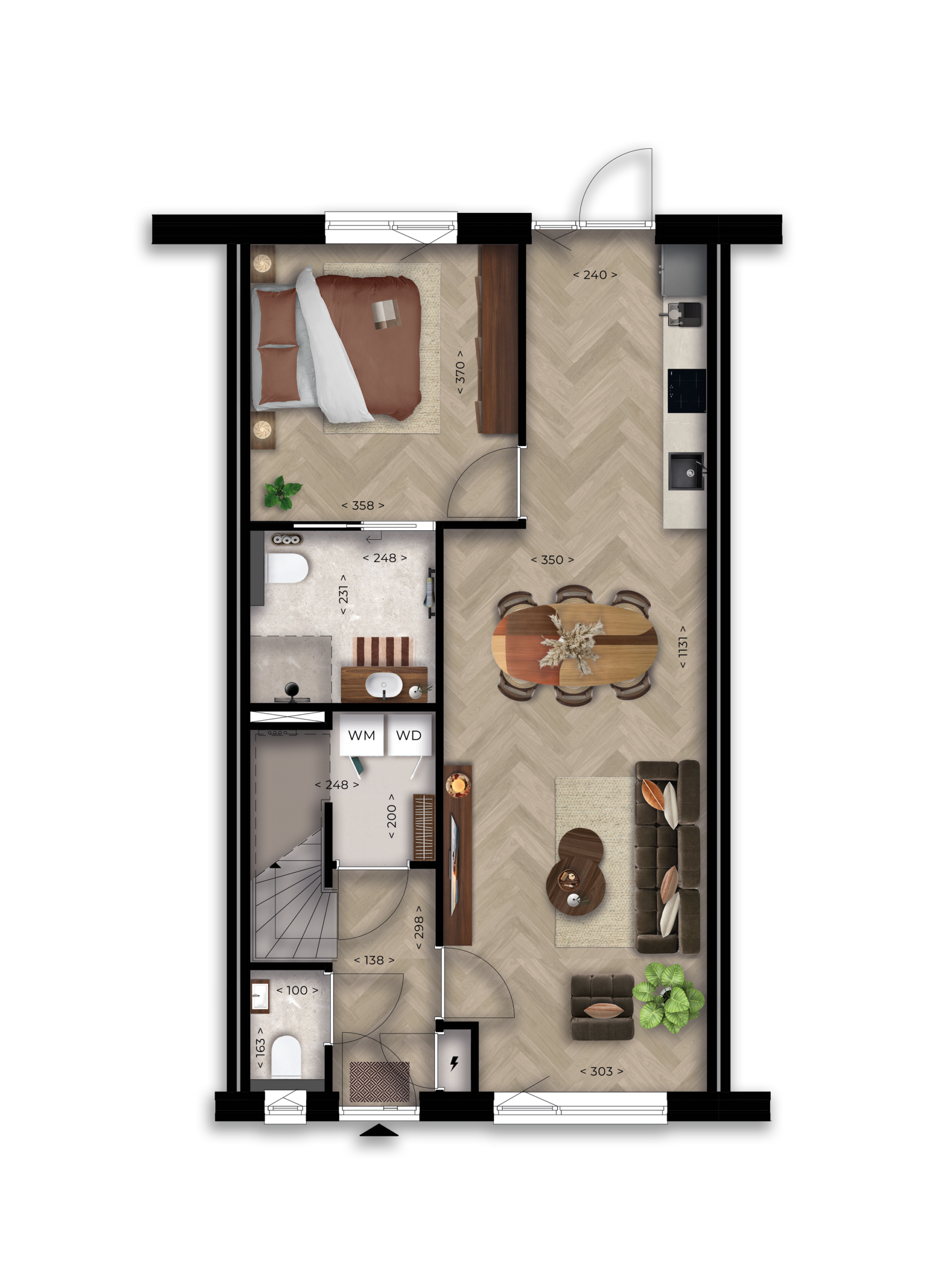 Milsbeek - Op de Hey - LLB rijwoning tussen - D2 - BG