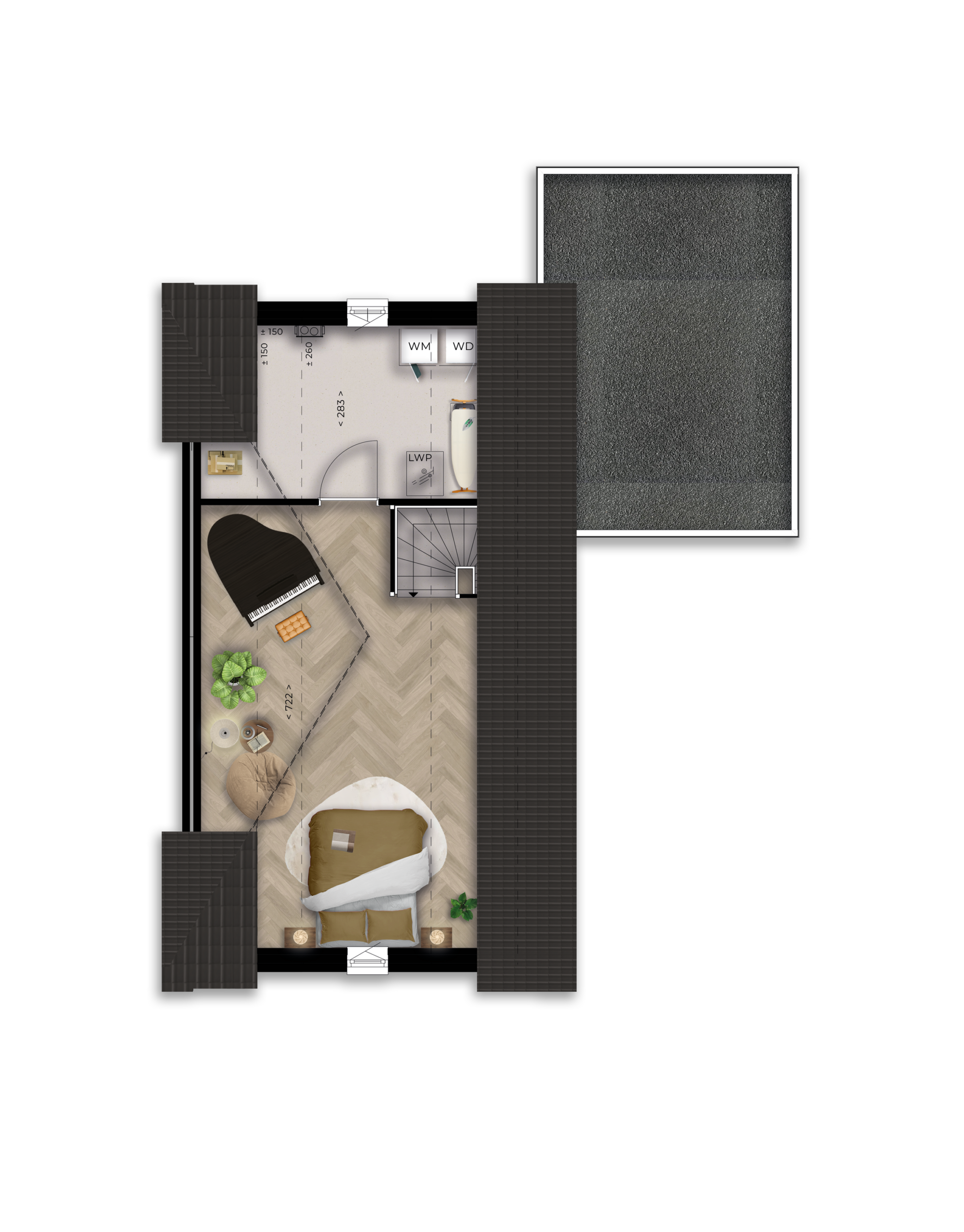 Milsbeek - Op de Hey - Tweekapper dwarskap - H1 - 2e