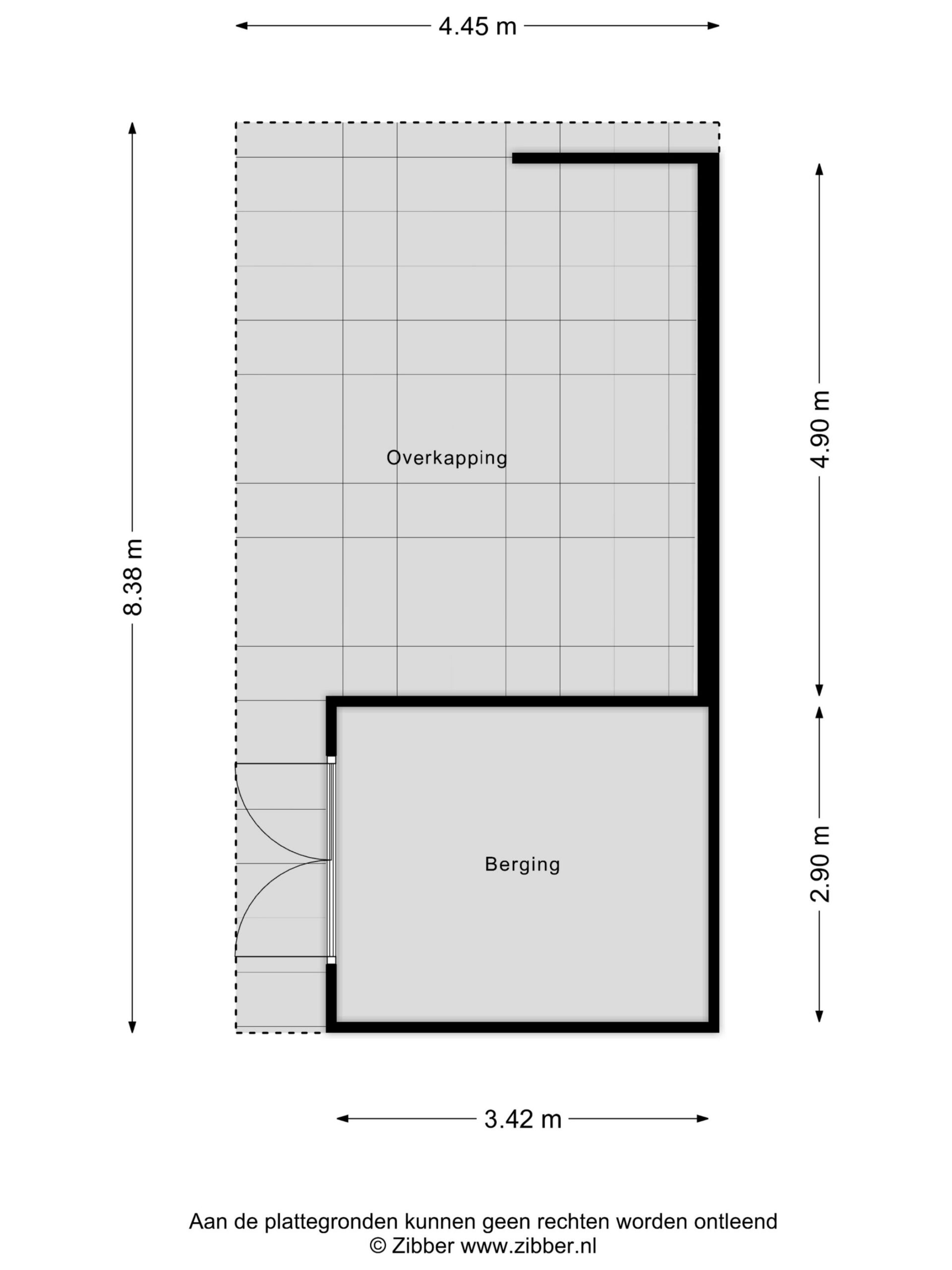 Overkapping/berging