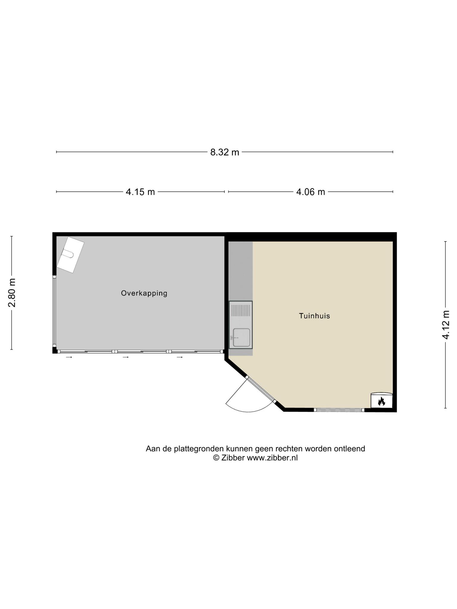 Tuinhuis/overkapping