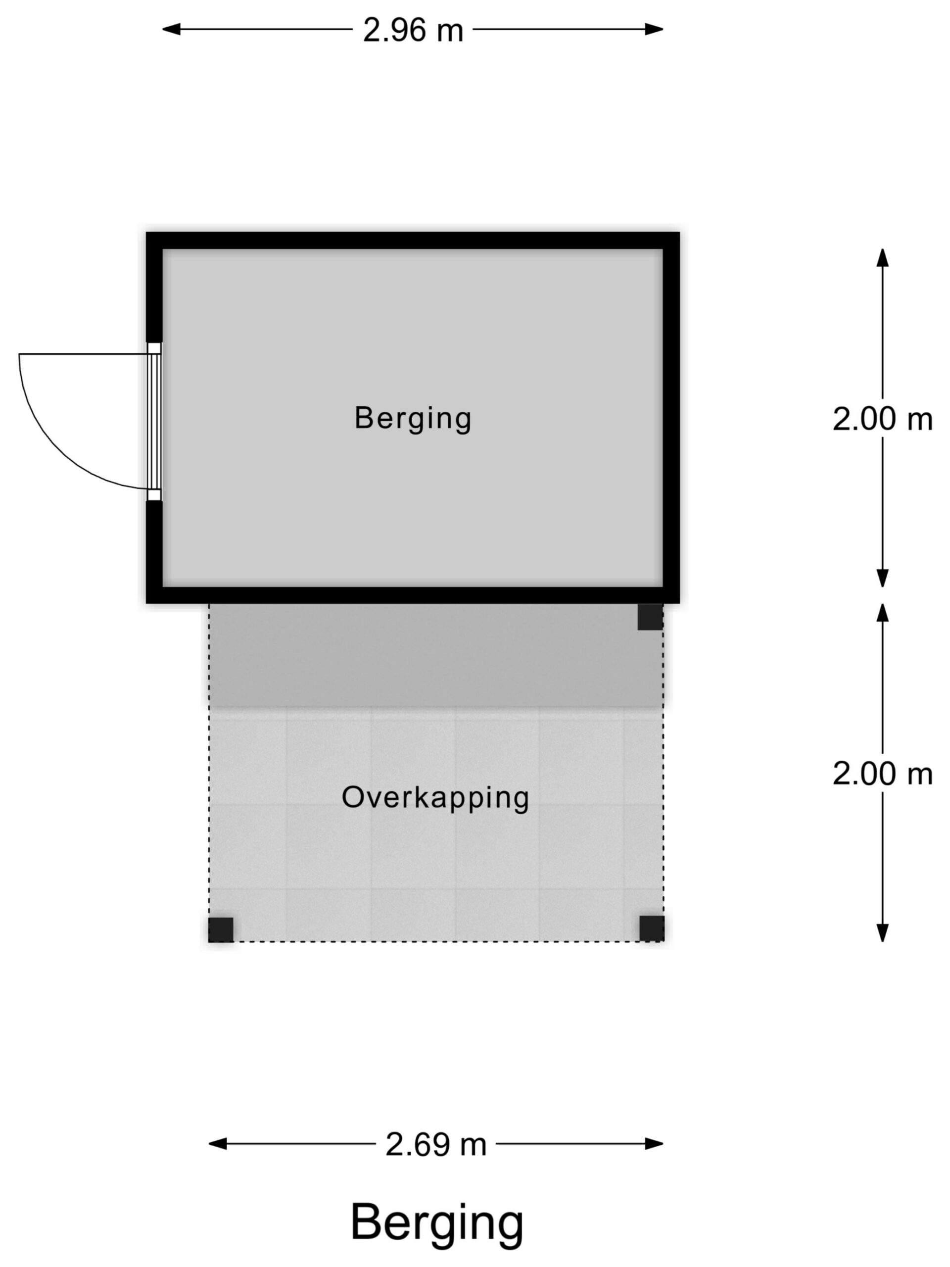 Berging/overkapping
