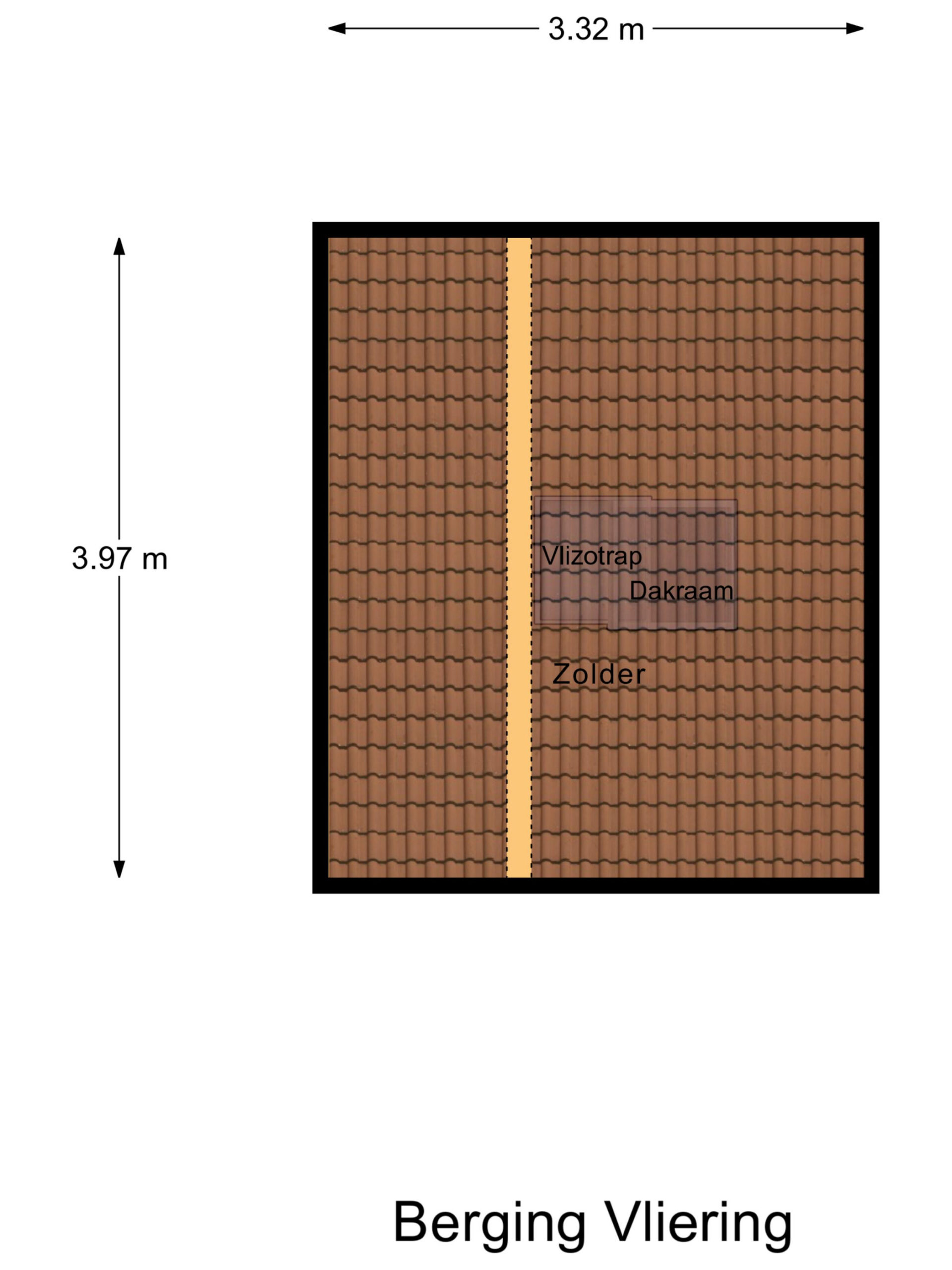 Bergzolder boven berging